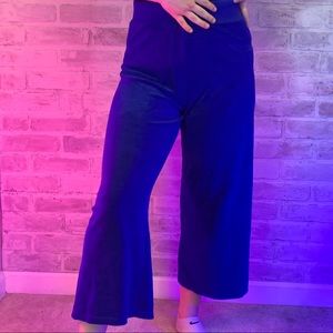 Juicy couture blue velvet, high waisted flare leg!